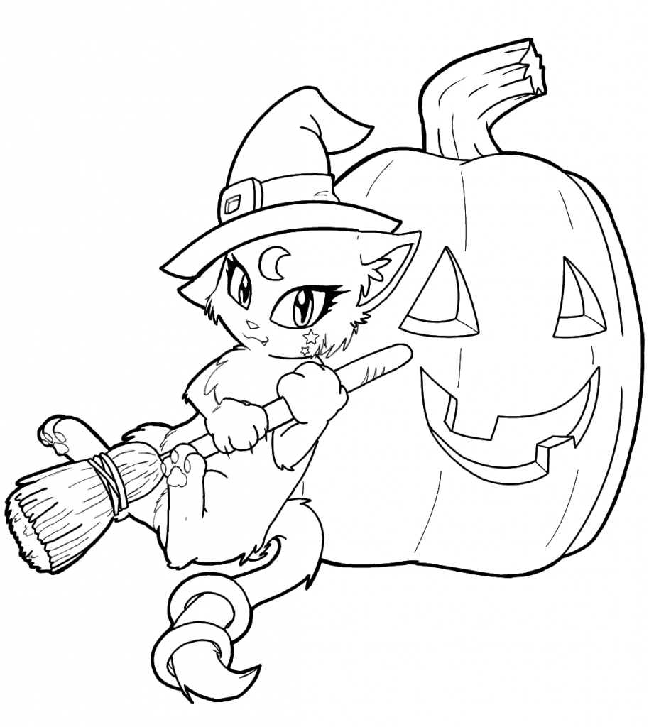 Free Printable Witch Coloring Pages