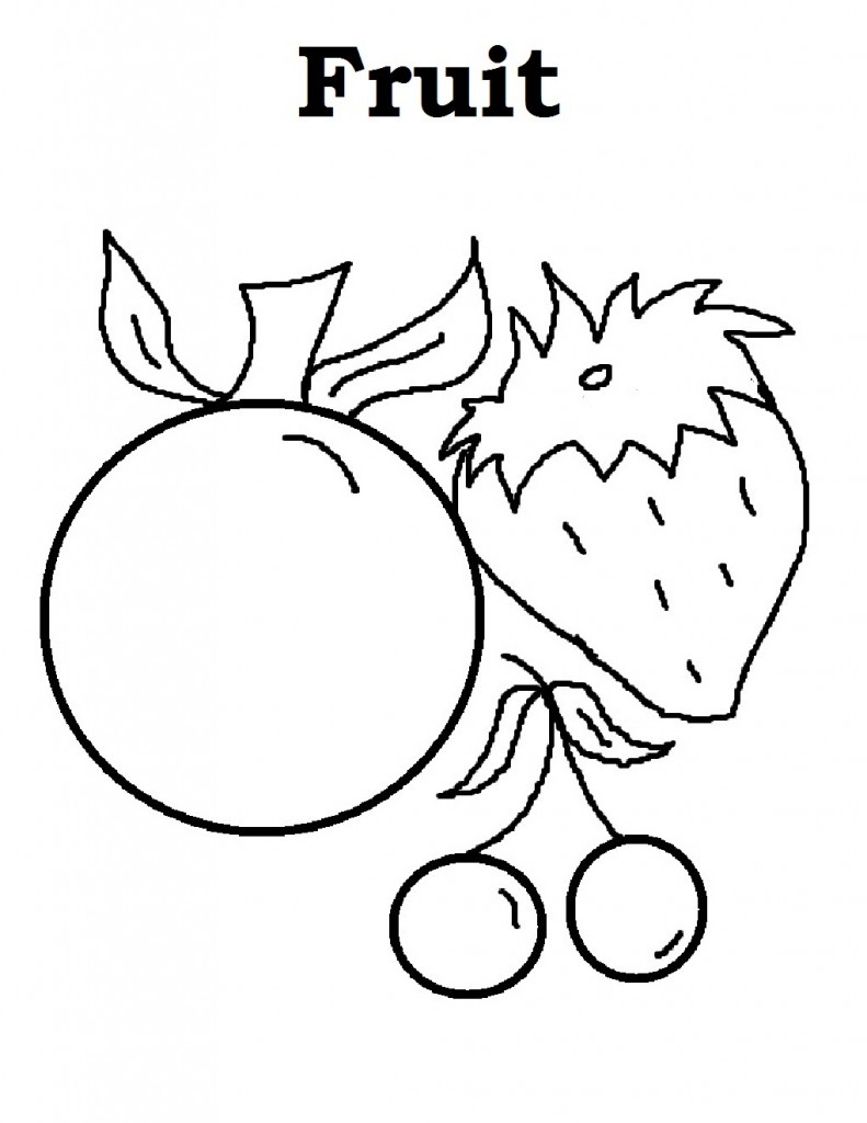 Fruit Coloring Pages Pictures