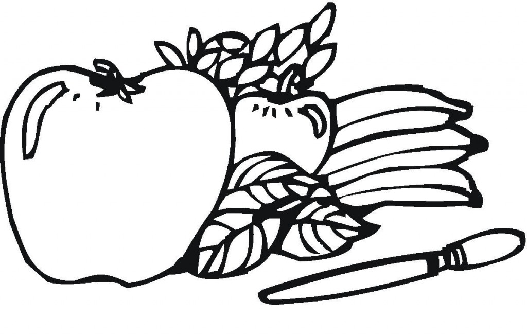 Fruits Picture Coloring Pages For Kids
