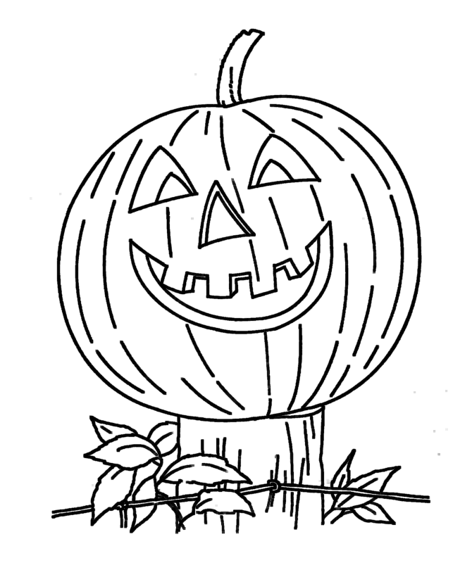 Halloween Pumpkin Coloring Pages 8