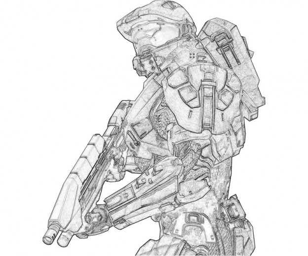Free Printable Halo Coloring Pages For Kids