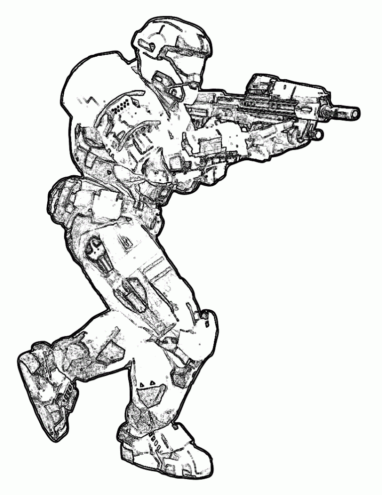 Free Printable Halo Coloring Pages For Kids