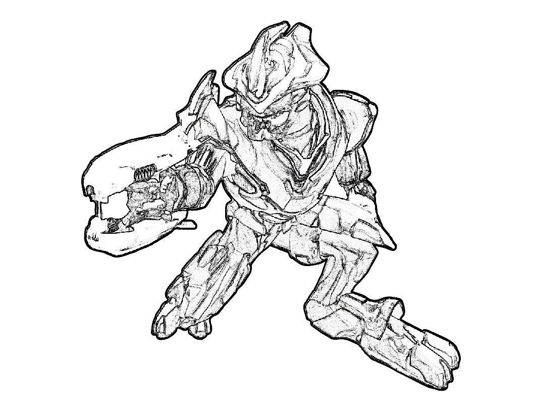 halo game coloring pages