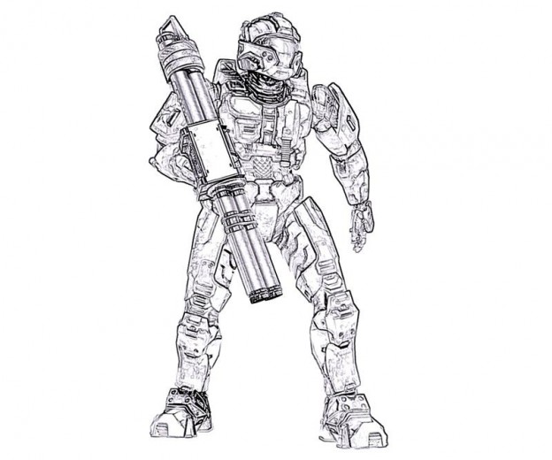 Free Printable Halo Coloring Pages For Kids