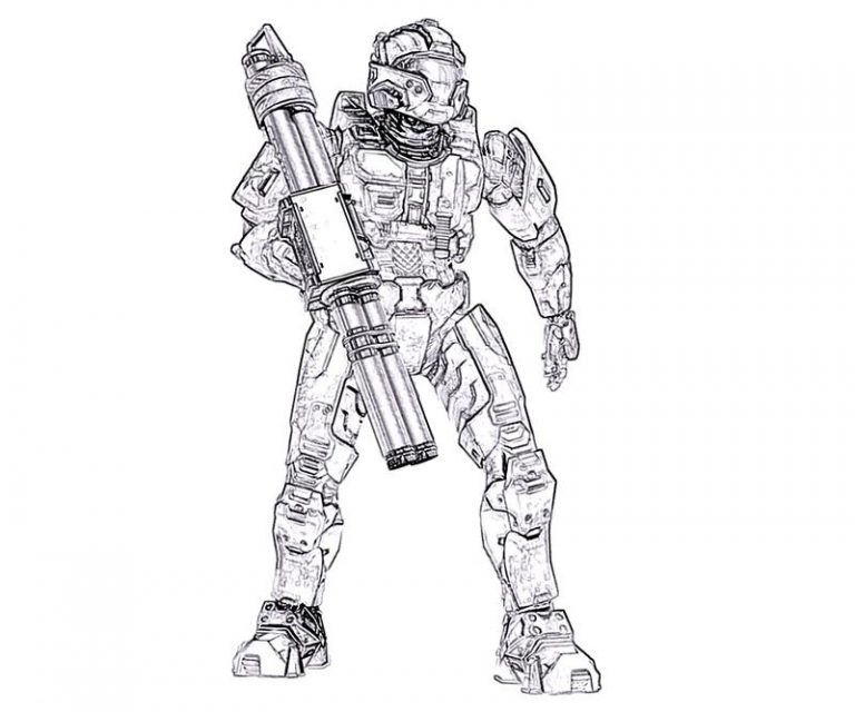 Free Printable Halo Coloring Pages For Kids