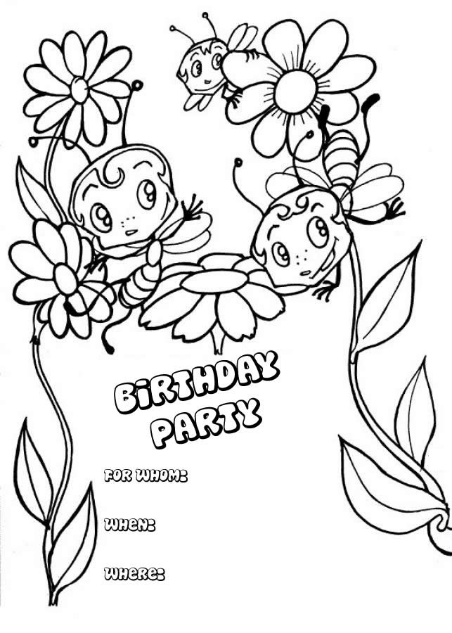 Free Printable Happy Birthday Coloring Pages For Kids