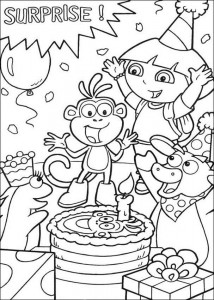 free printable happy birthday coloring pages for kids