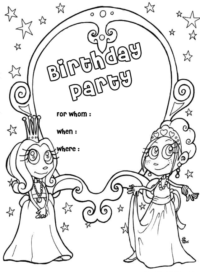 free printable happy birthday coloring pages for kids