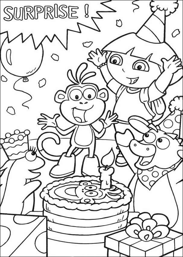 Free Printable Happy Birthday Coloring Pages For Kids