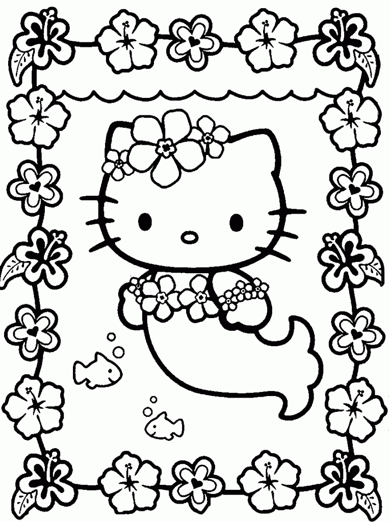Hello Kitty Coloring Page