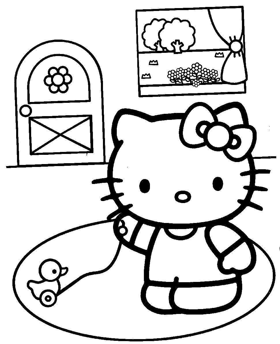Free Printable Hello Kitty Coloring Pages For Kids