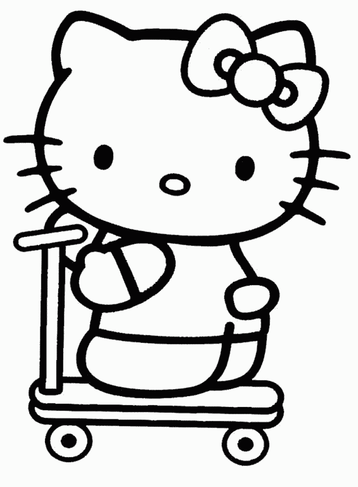 Hello Kitty Coloring Pages To Color Online