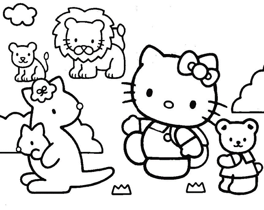 Hello Kitty Online Coloring Pages