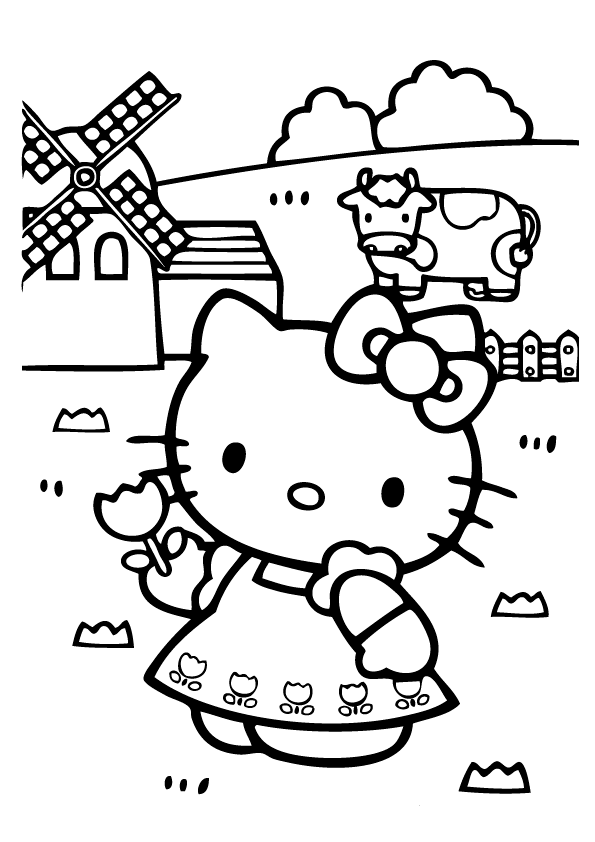 Hello Kitty Pages To Color