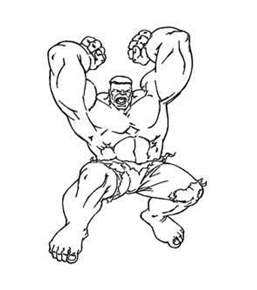 Hulk Coloring Pages For Kids Printable