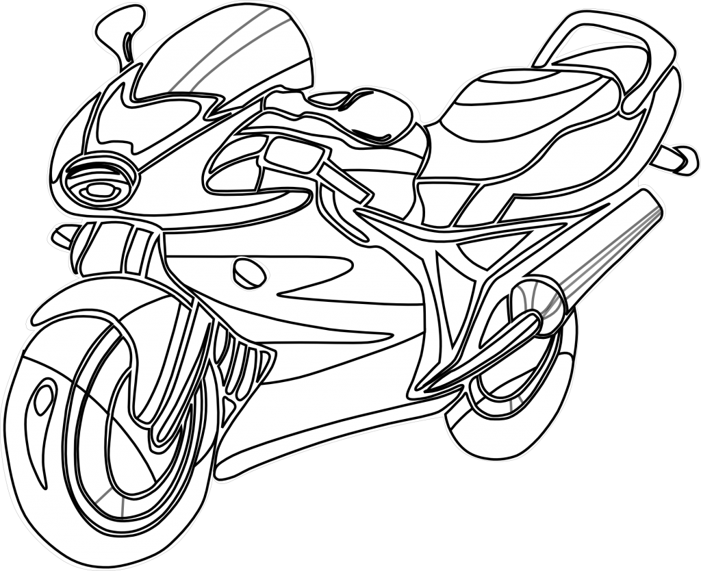 Images of Motorcycle Coloring Pages