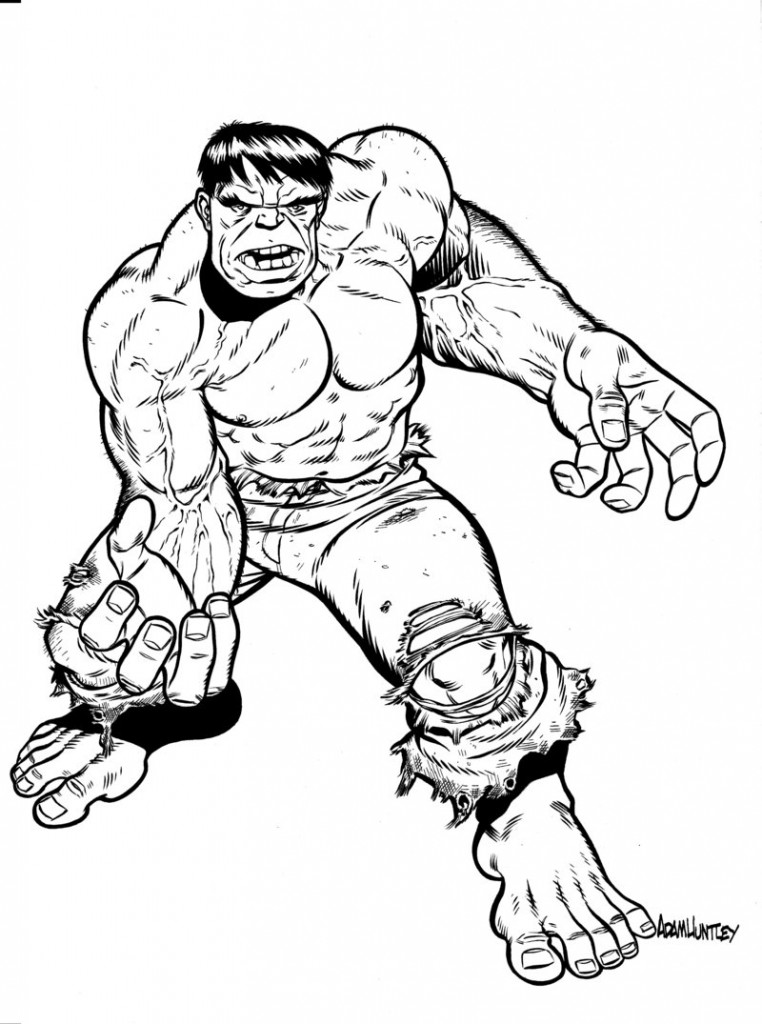 Incredible Hulk Printable Coloring Pages