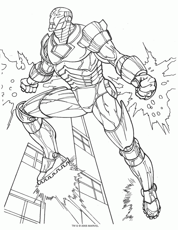 Iron Man 2 Coloring Pages