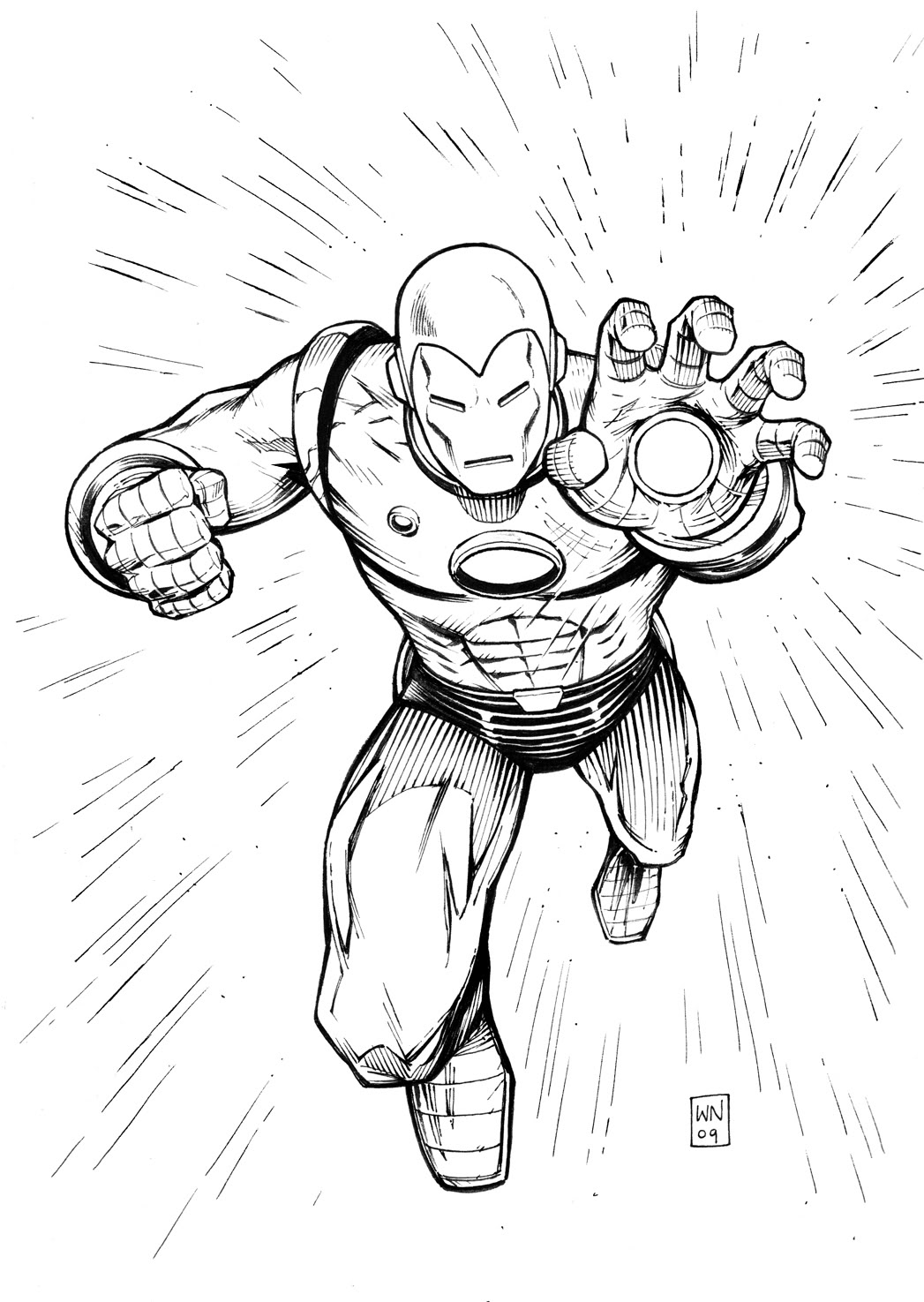 Ironman Coloring Page