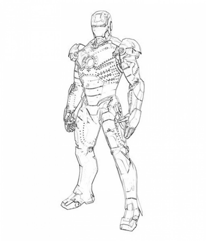 Iron Man Coloring Pages For Kids Printable