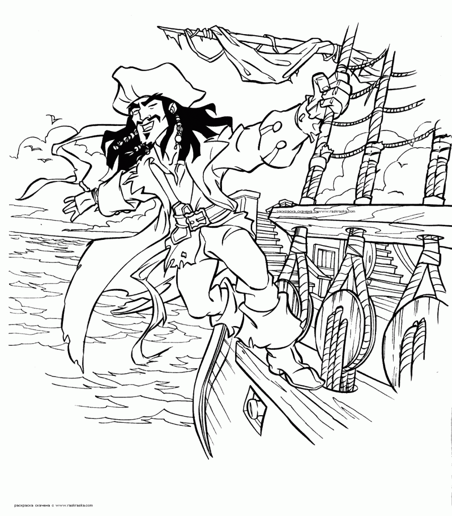 Jake and Neverland Pirates Coloring Page
