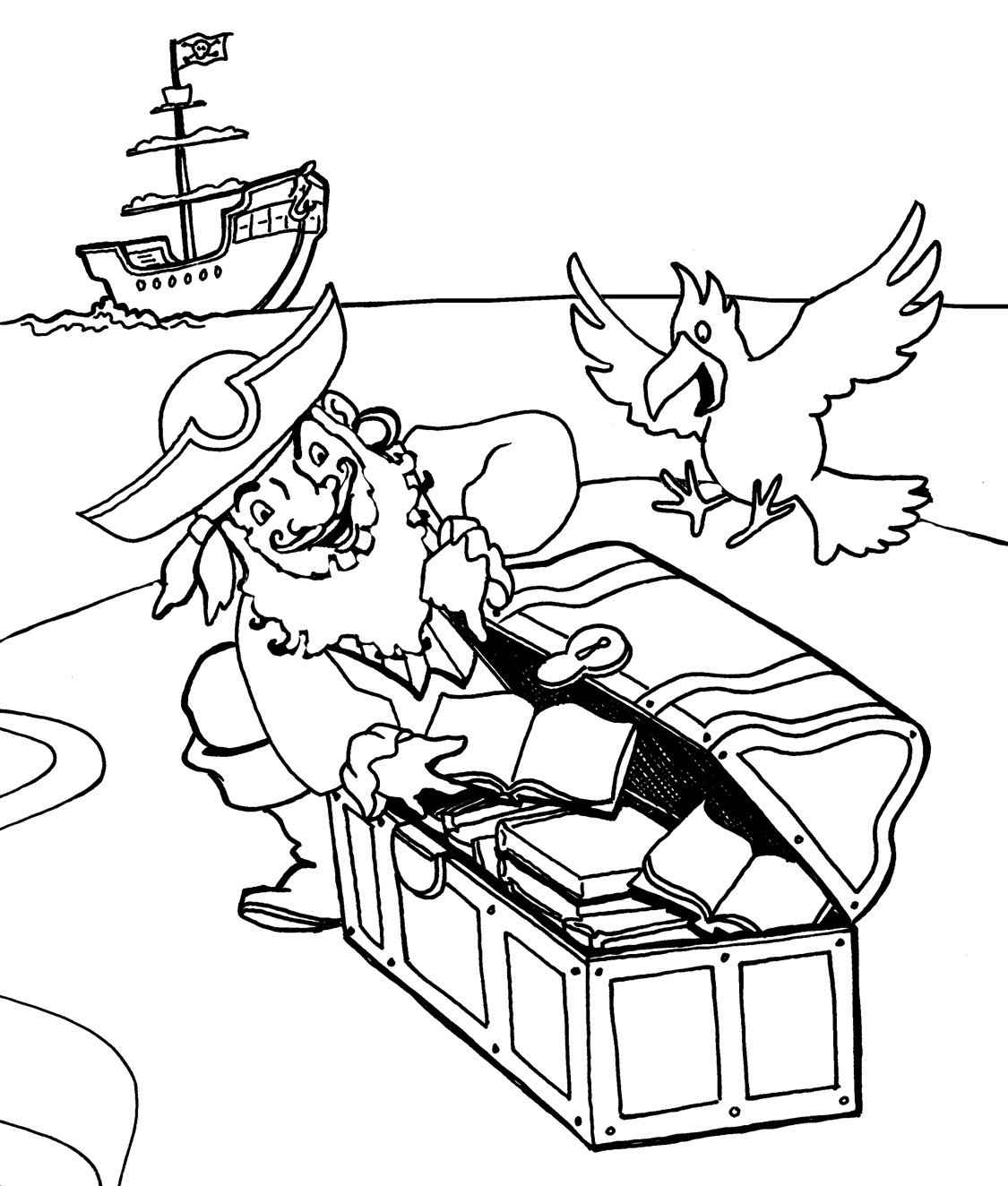 Download Free Printable Pirate Coloring Pages For Kids