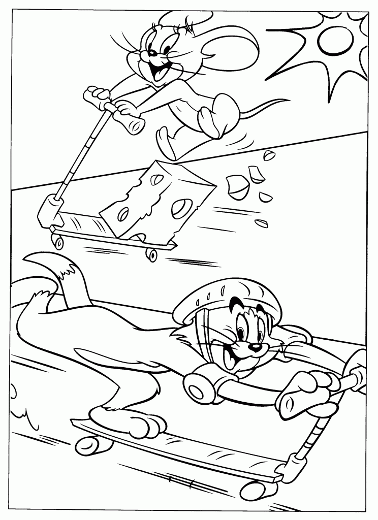 Download Free Printable Tom And Jerry Coloring Pages For Kids