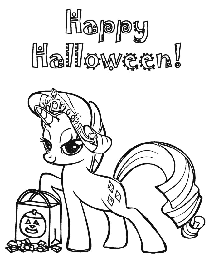 Mlp Halloween Coloring Pages