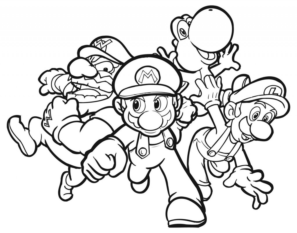 Mario Bros Coloring Pages