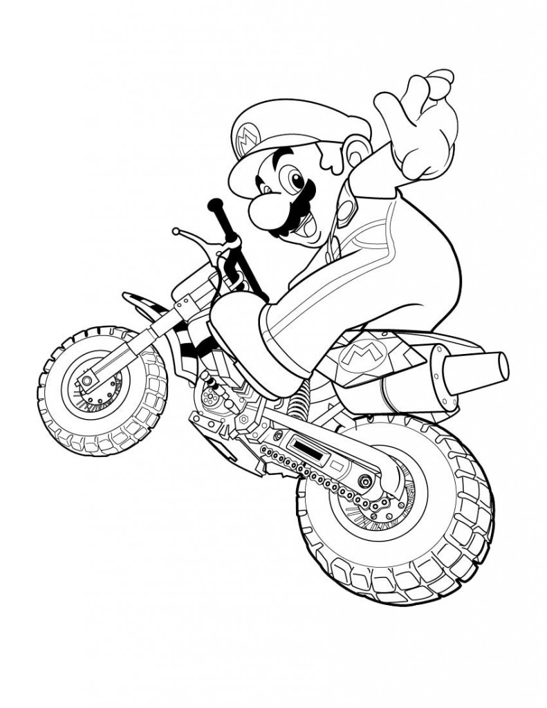 Mario Bros Coloring Pages To Print