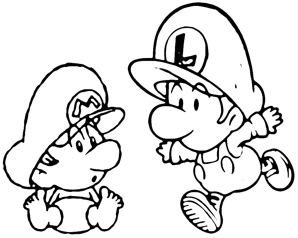 Mario Brothers Coloring Pages To Print