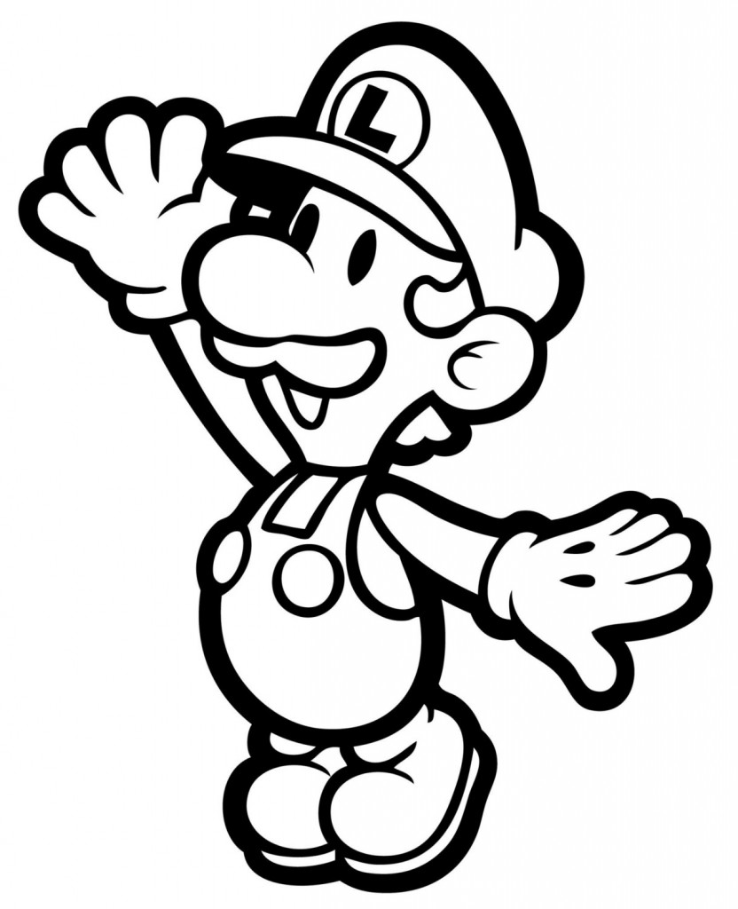 Mario Coloring Page