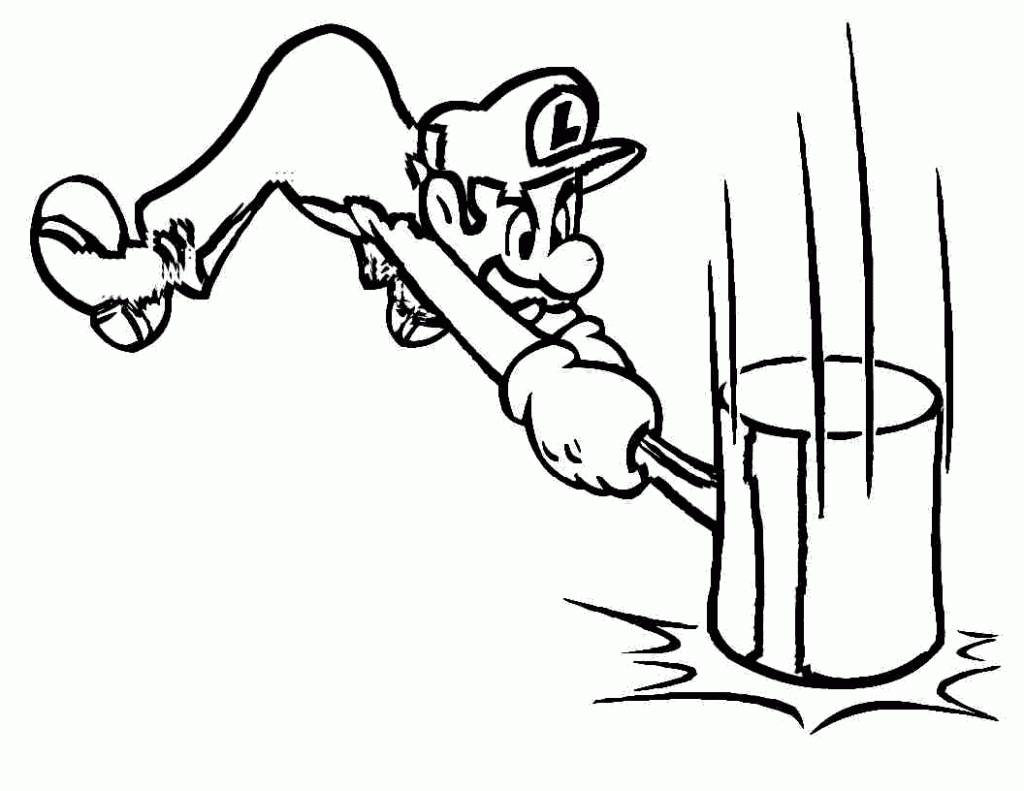 Mario Coloring Pages For Kids