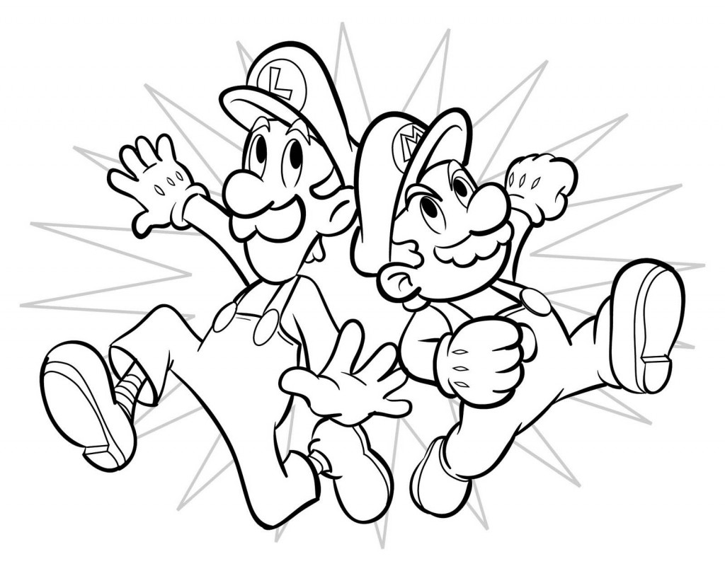 Mario Coloring Pages To Print