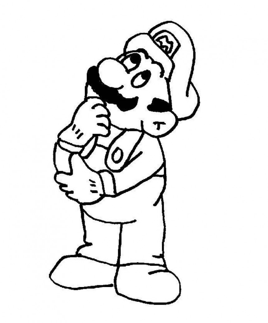 free printable mario coloring pages for kids
