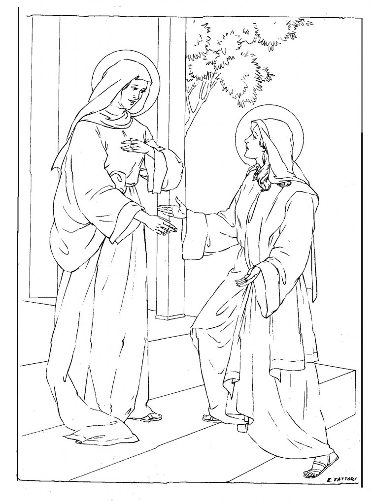 Mary Mother of Jesus Coloring Pages
