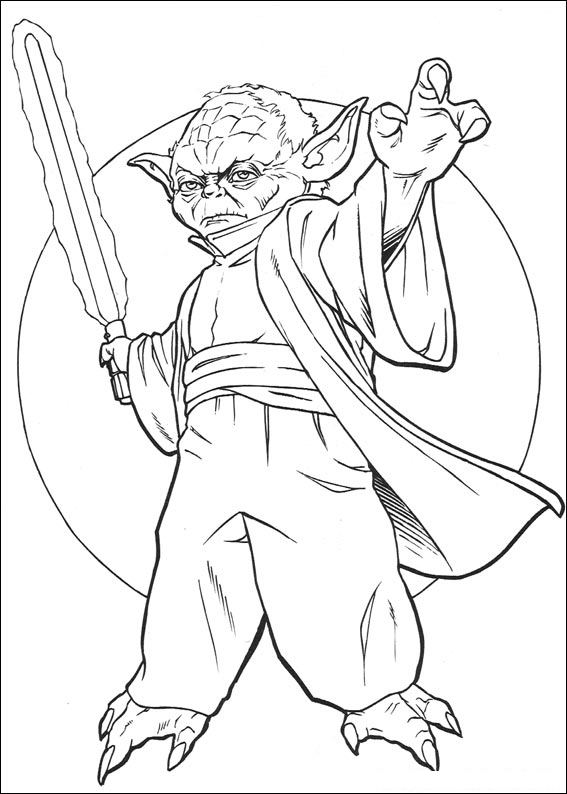 Master Yoda - Star Wars Coloring Pages