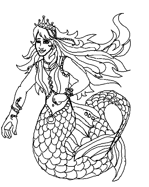 Mermaid Coloring Pages Online
