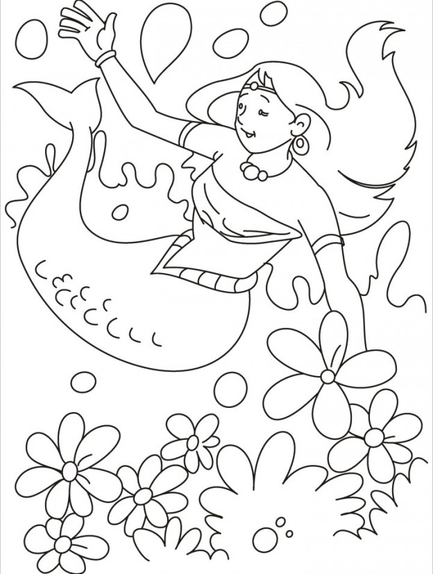 Free Printable Mermaid Coloring Pages For Kids