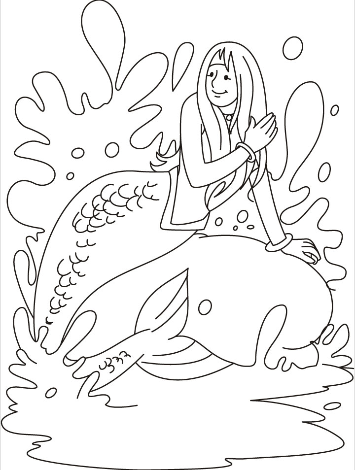 Mermaids Coloring Pages For Kids
