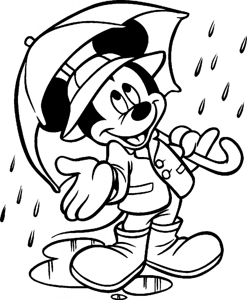 Mickey Mouse Coloring Page