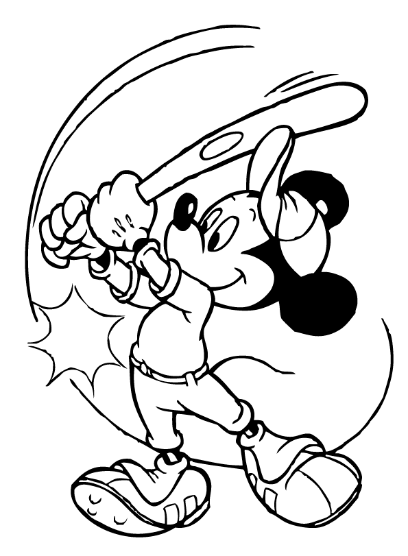 Mickey Mouse Coloring Pages For Kids Printable