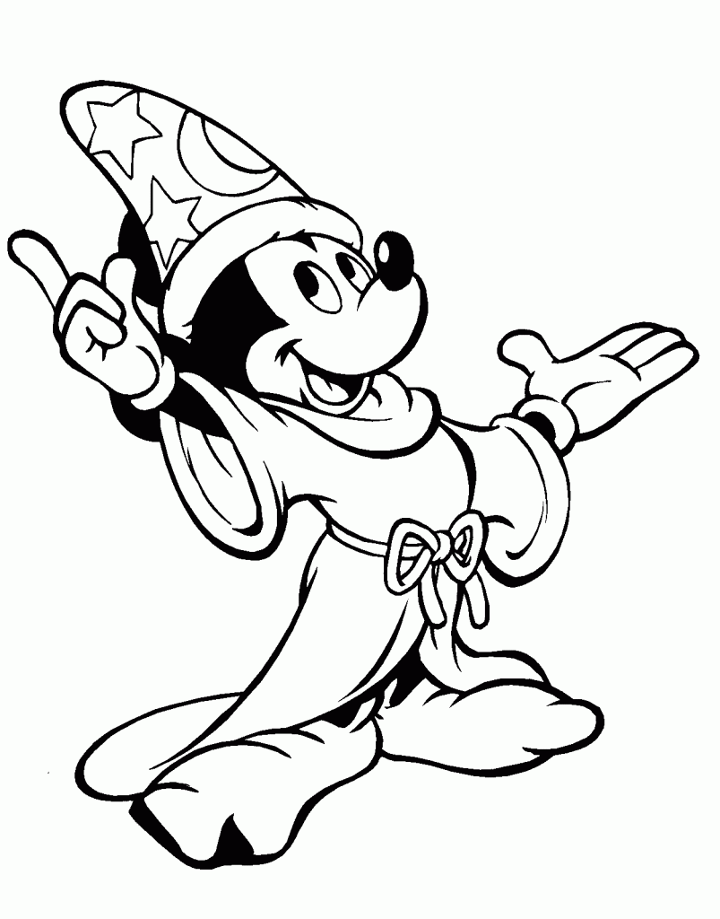 Mickey Mouse Print Out Coloring Pages