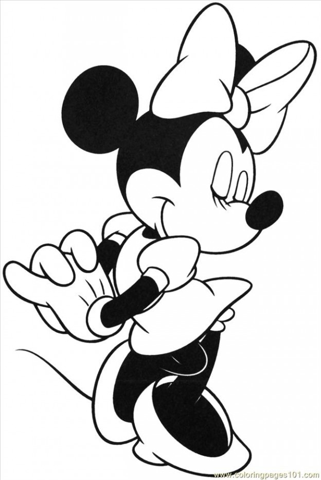 Free Printable Minnie Mouse Coloring Pages For Kids