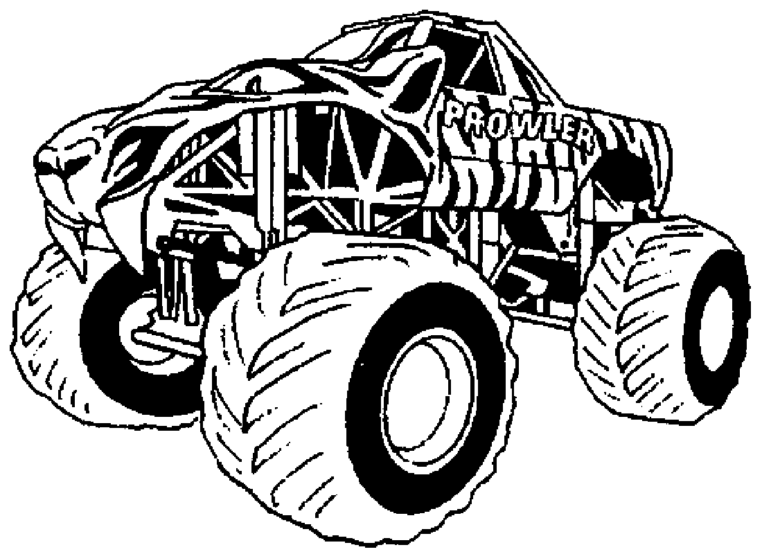 Monster Trucks Coloring Pages 4