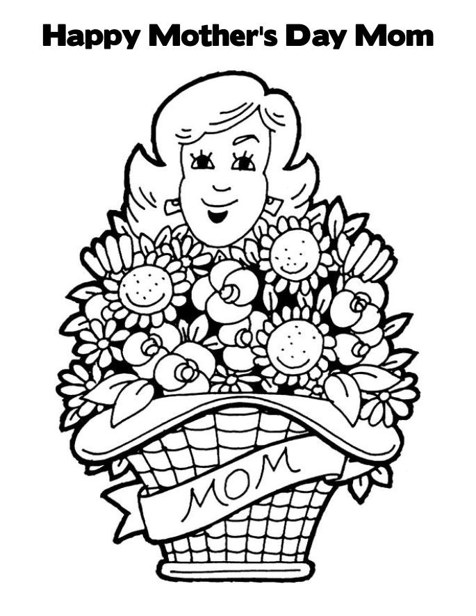 mothers day coloring pages