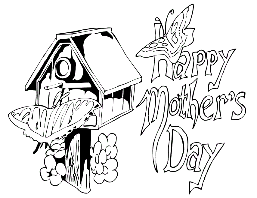 Mothers Day Free Coloring Pages