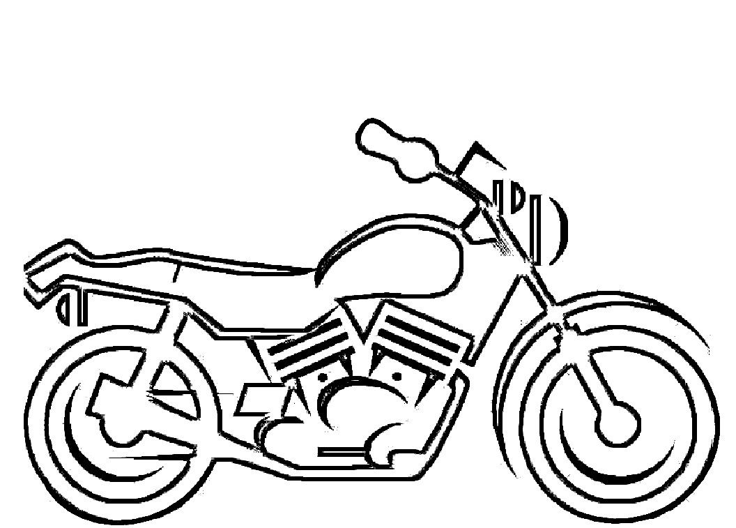 Free Printable Motorcycle Coloring Pages For Kids