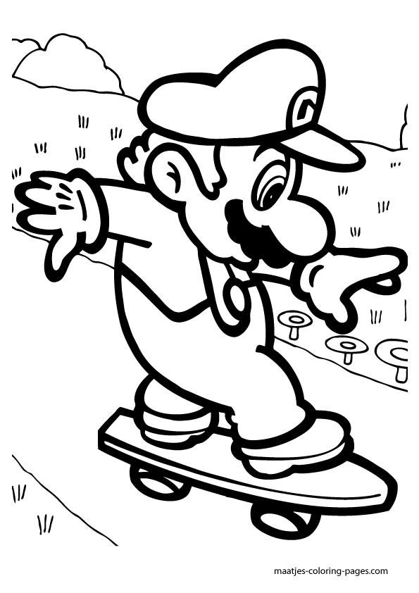 mario coloring pages