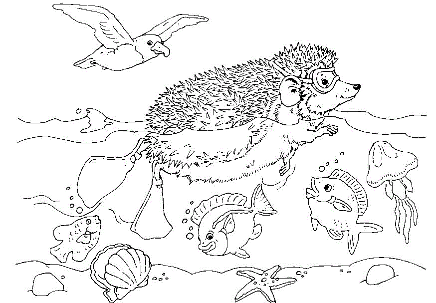 Ocean Coloring Sheets 7